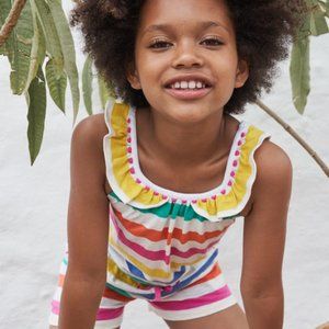 NWT Mini Boden RARE Charlie Pom Romper 3/4Y